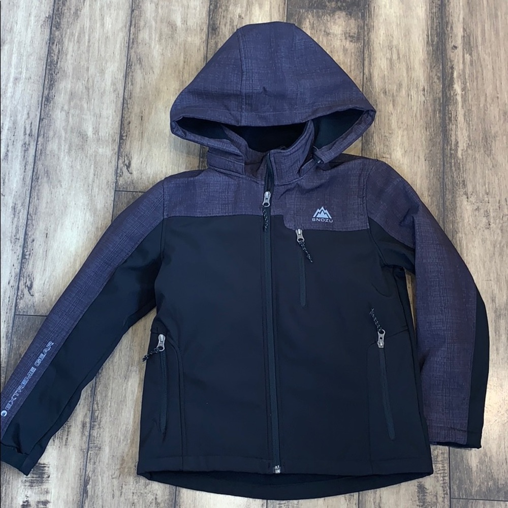 SNOZU kids coat M-10/12 gray/black